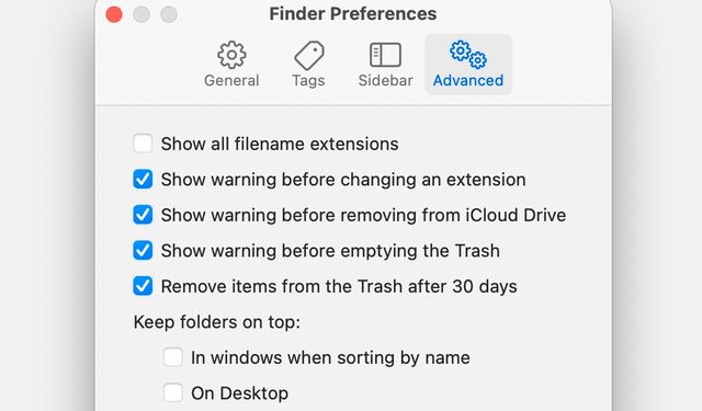 Vider automatiquement la corbeille