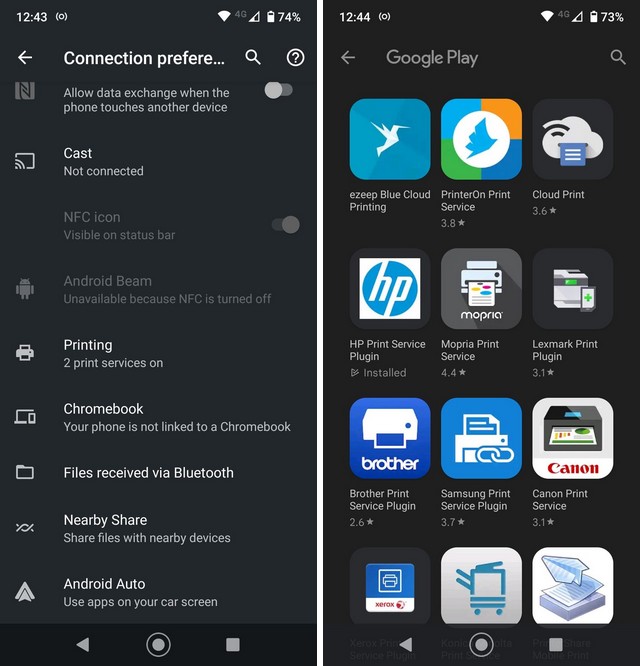 print from your Android smartphone
