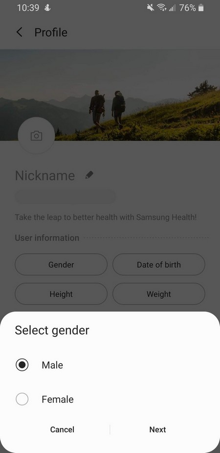Comment configurer Samsung Health
