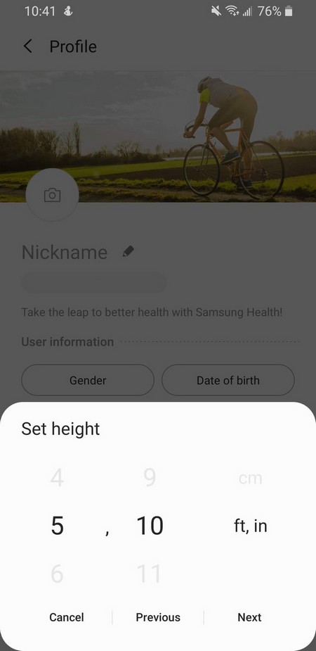 Comment configurer Samsung Health