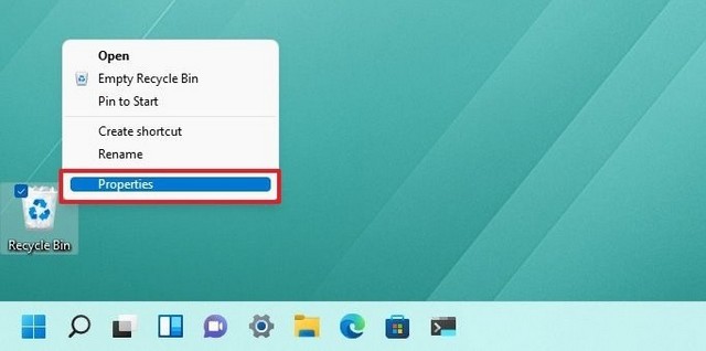 Comment changer le stockage réservé de la corbeille