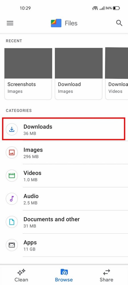 Installer l'application Files by Google