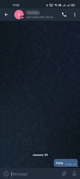 Open the Telegram app