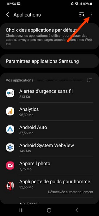Reset apps to default