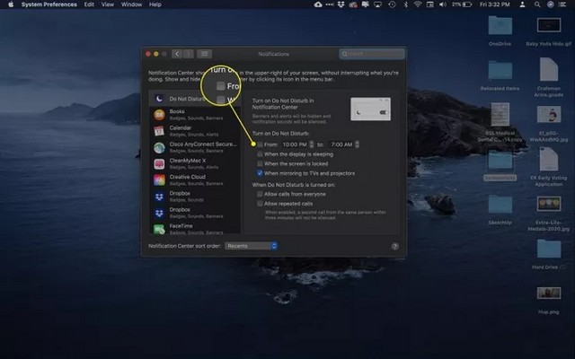 Activer Ne pas déranger