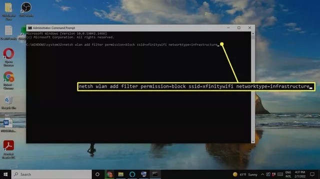 How to block a WiFi network in Windows