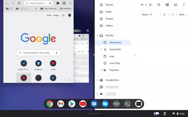 How to use split screen