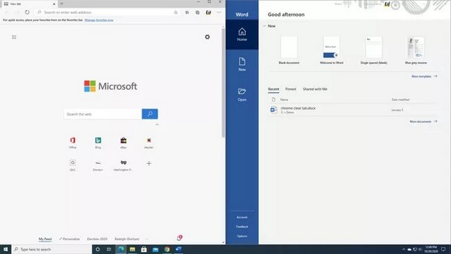Split your screen in Windows