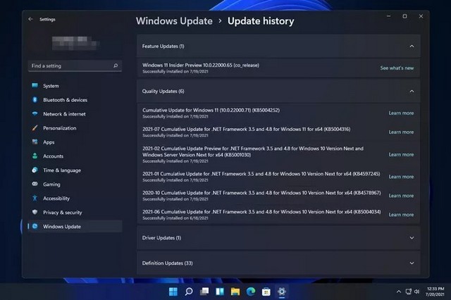 Windows updates are different