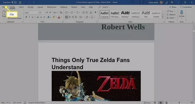 Edit PDF file in Word
