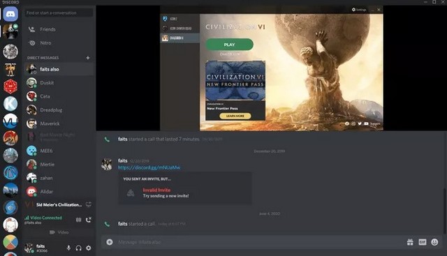 Partager écran sur Discord