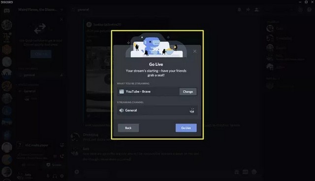 Partager un écran sur Discord