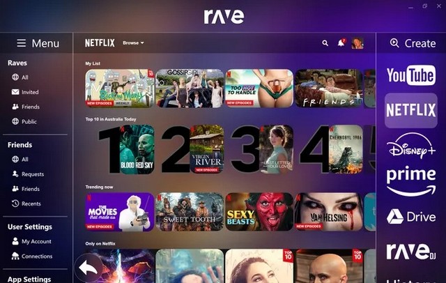 Share a screen on Netflix