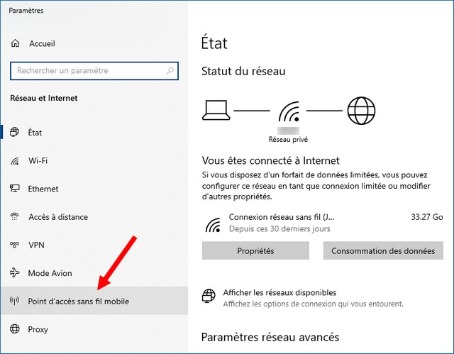 Point d'accès sans fil mobile