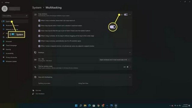 Select Snap Windows