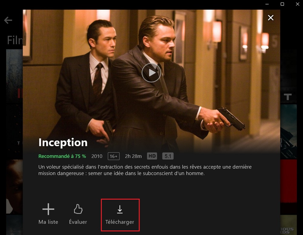 Télécharger des films et séries Netflix