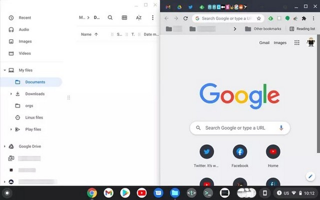 Utiliser écran partagé sur Chromebook