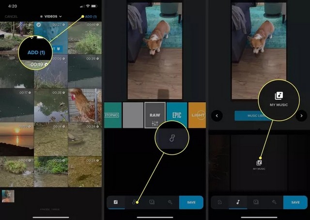 Use una aplicación de edición de video para agregar su sonido