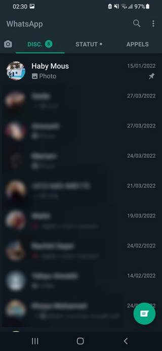 pin WhatsApp conversations to the top