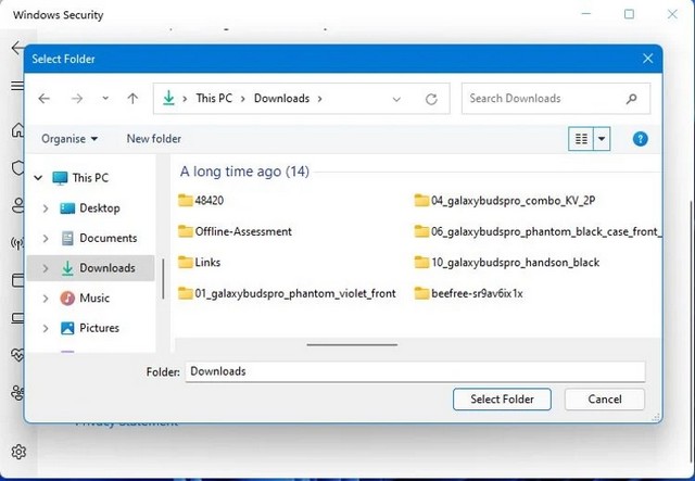 Analyser un seul fichier ou dossier avec Microsoft Defender