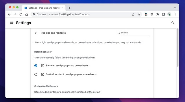 Comment autoriser les fenêtres pop-up dans Chrome