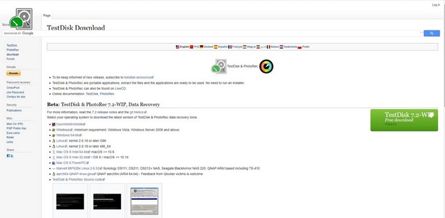 Comment télécharger et installer TestDisk