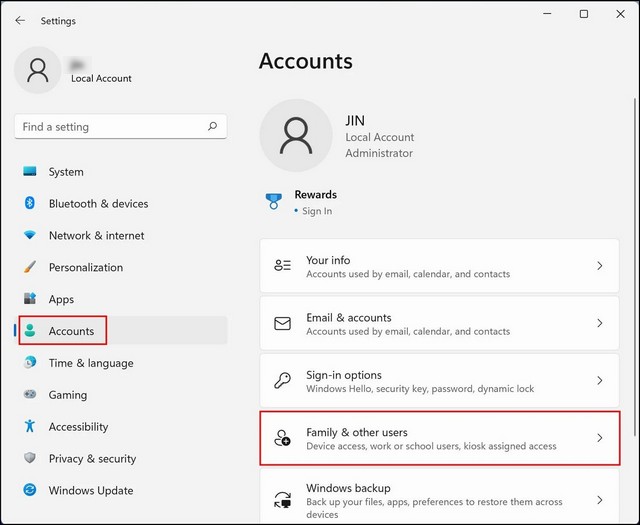 Créer un compte invité Windows 11