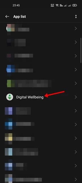 Disable Digital Wellbeing
