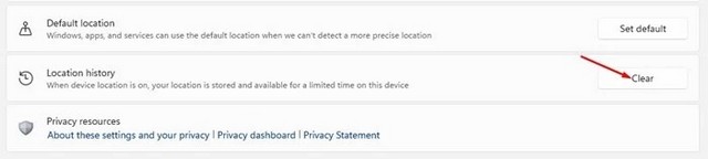 Désactiver le suivi de localisation dans Windows 11