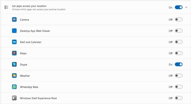 Désactiver manuellement le suivi de localisation