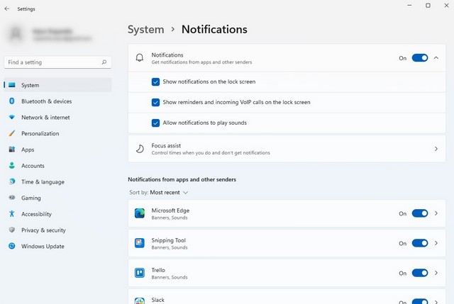 Désactiver ou modifier le son de notification
