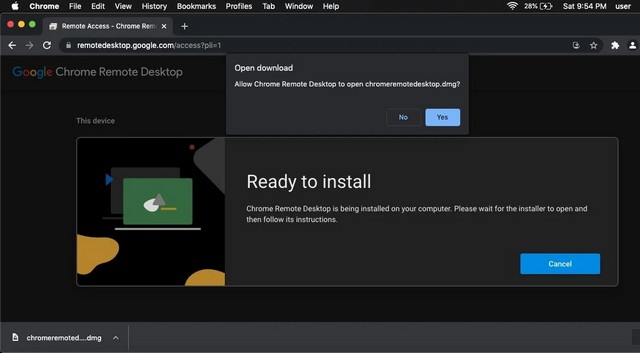 Installer Chrome Remote Desktop sur Windows 10