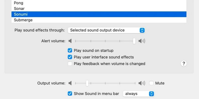 Modifier l'entrée et la sortie audio à partir de la barre de menus