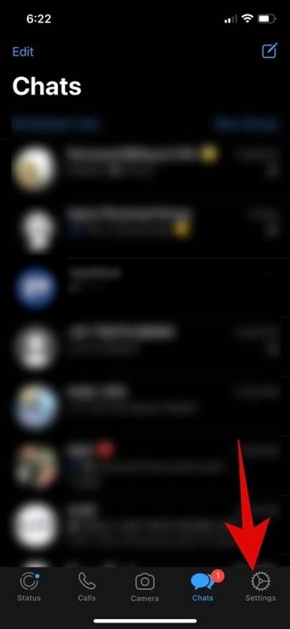 Ouvrer l'application WhatsApp sur votre iPhone