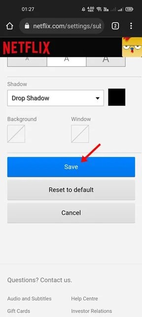 Personnaliser l'apparence des sous-titres sur Netflix