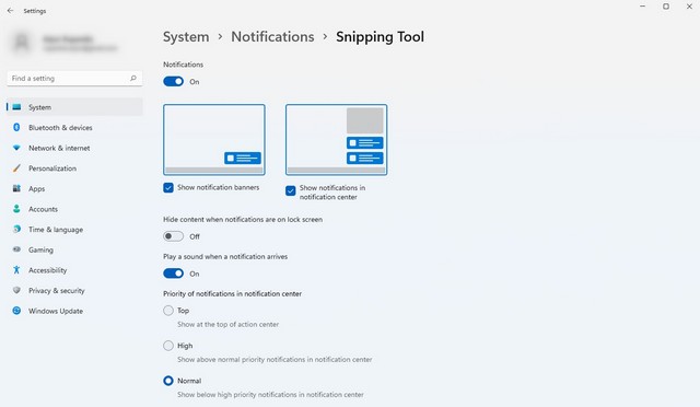 Personnaliser les notifications App-Wise