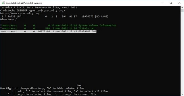 Récupérer des fichiers depuis une clé USB