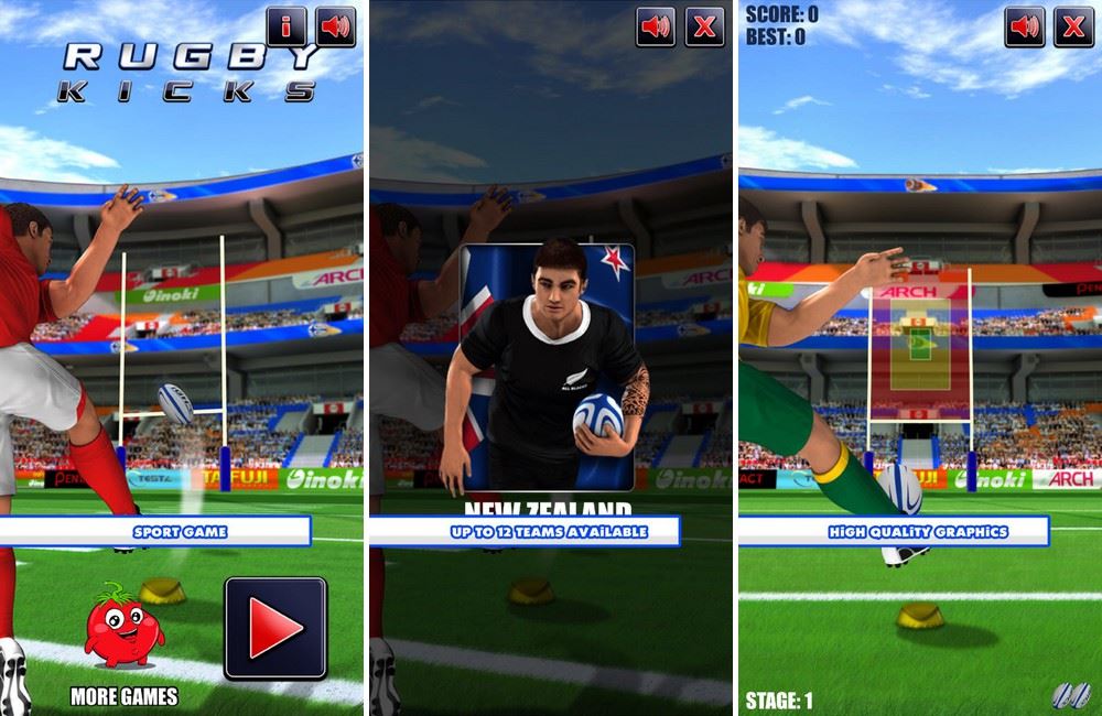 Rugby Kicks 2 - meilleur jeu pour iPhone