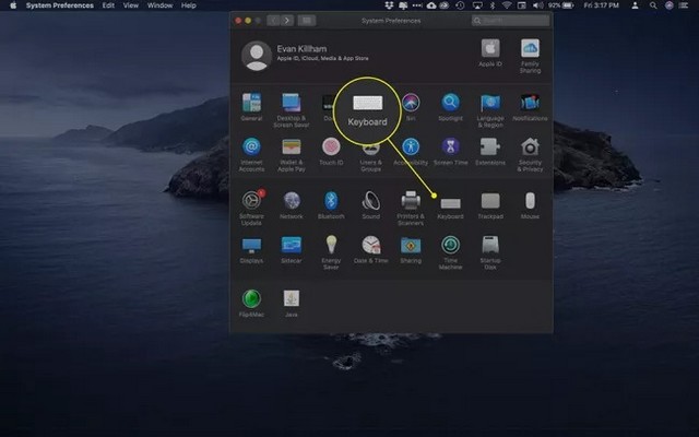 Sélectionner Clavier