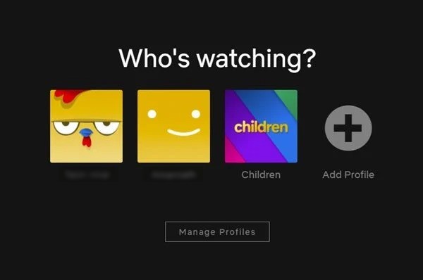 Sélectionner votre profil Netflix