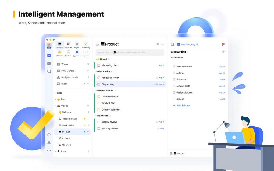 TickTick - meilleure extension Safari