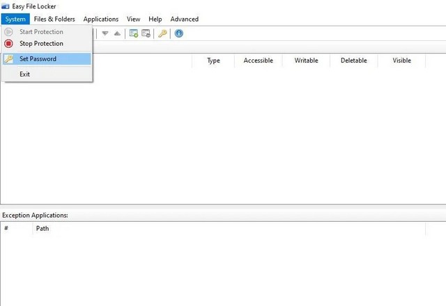 utiliser le logiciel Easy File Locker pour verrouiller vos dossiers