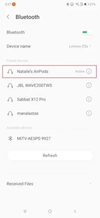 utiliser les AirPod sur Android
