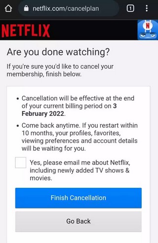 Annuler son abonnement Netflix
