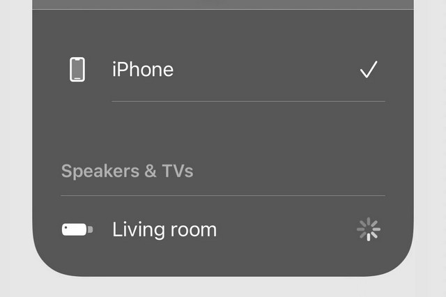 Tap AirPlay