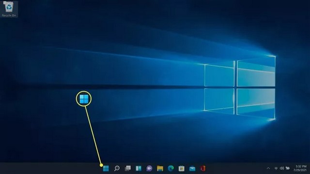 Cliquez sur l'icône Windows