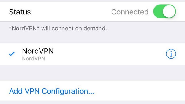 iPhone அல்லது iPadல் VPNஐ முடக்கவும்