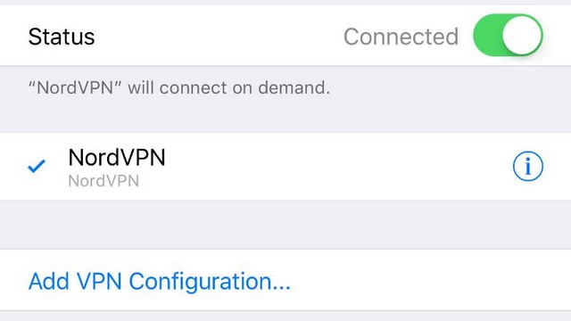 Désactiver un VPN sur un iPhone ou un iPad