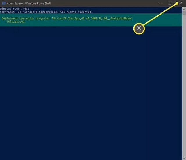 Désinstaller application Xbox sur Windows 10