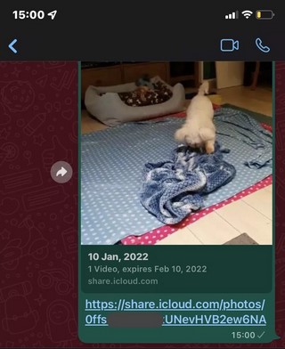 Envoyer le lien par WhatsApp